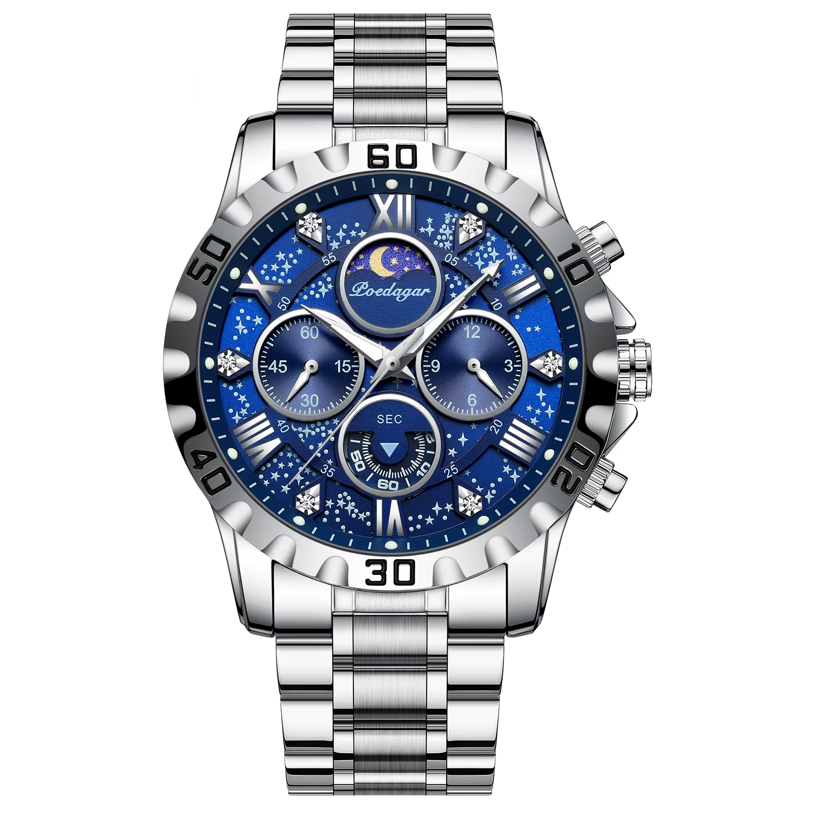 Garson Noctérion – Montre Automatique Homme Noire, Élégance Sombre & Design Minimaliste
